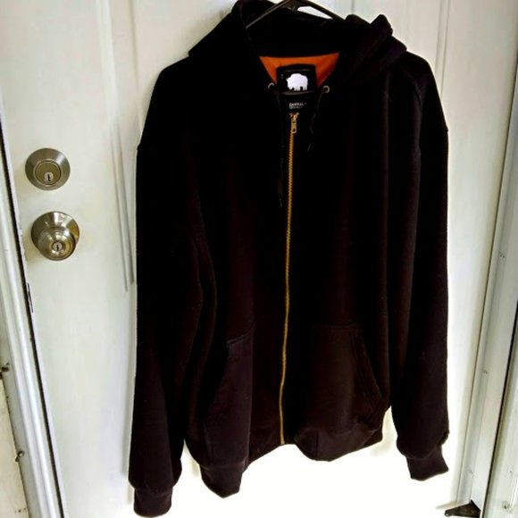 BUFFALO OUTDOORS*FULL ZIP*HOODED SWEATSHIRT*MEN LARGE*BLACK COLOR - Picture 1 of 7